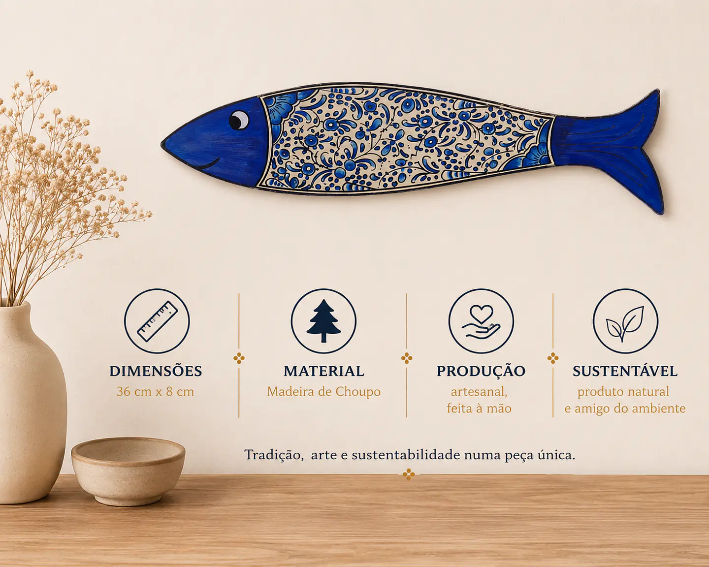 Sardinha de Parede 36cm 2