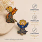 Ángel pintado a mano – Arte sacro con detalles delicados - Miniatura 1