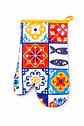Regional kitchen gloves with colorful tile pattern - thumbnail 1