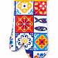 Luvas cozinha regionais azulejo colorido - Thumbnail 1