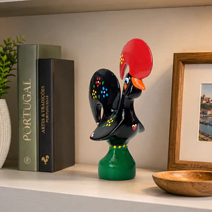 Galo de Barcelos Artesanal Pintado à Mão 20cm