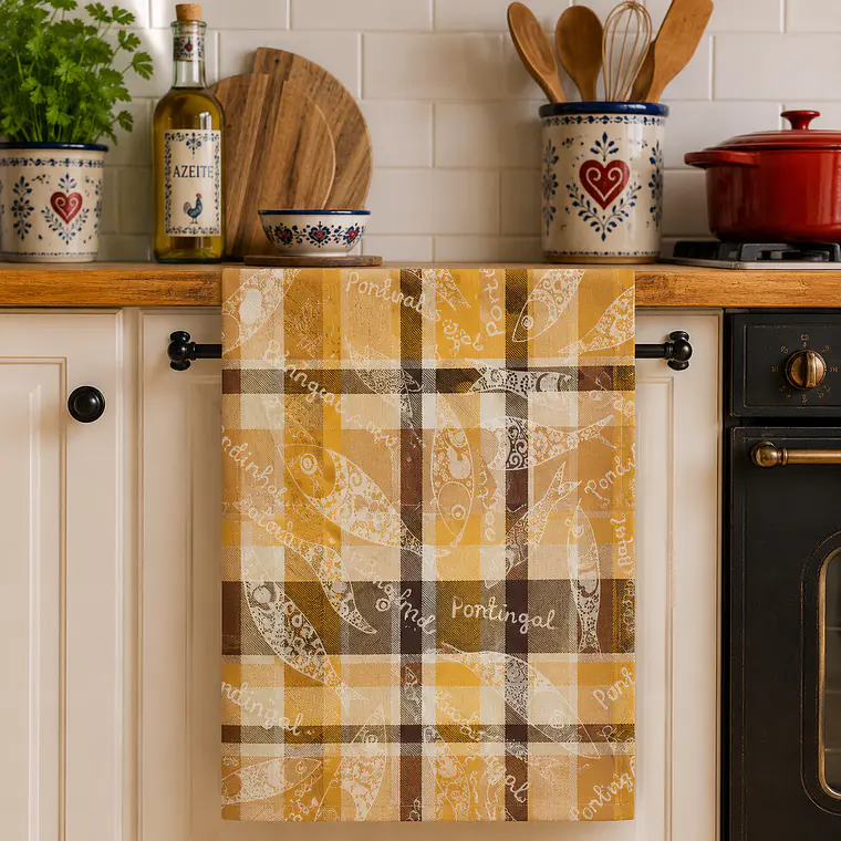 Sardine Kitchen Towel – 75x75 cm 2