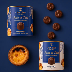 Lata bombons de pastel de nata
