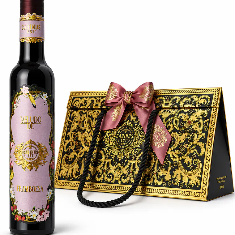 Licor artesanal em caixa de presente com laço - 200ml 3