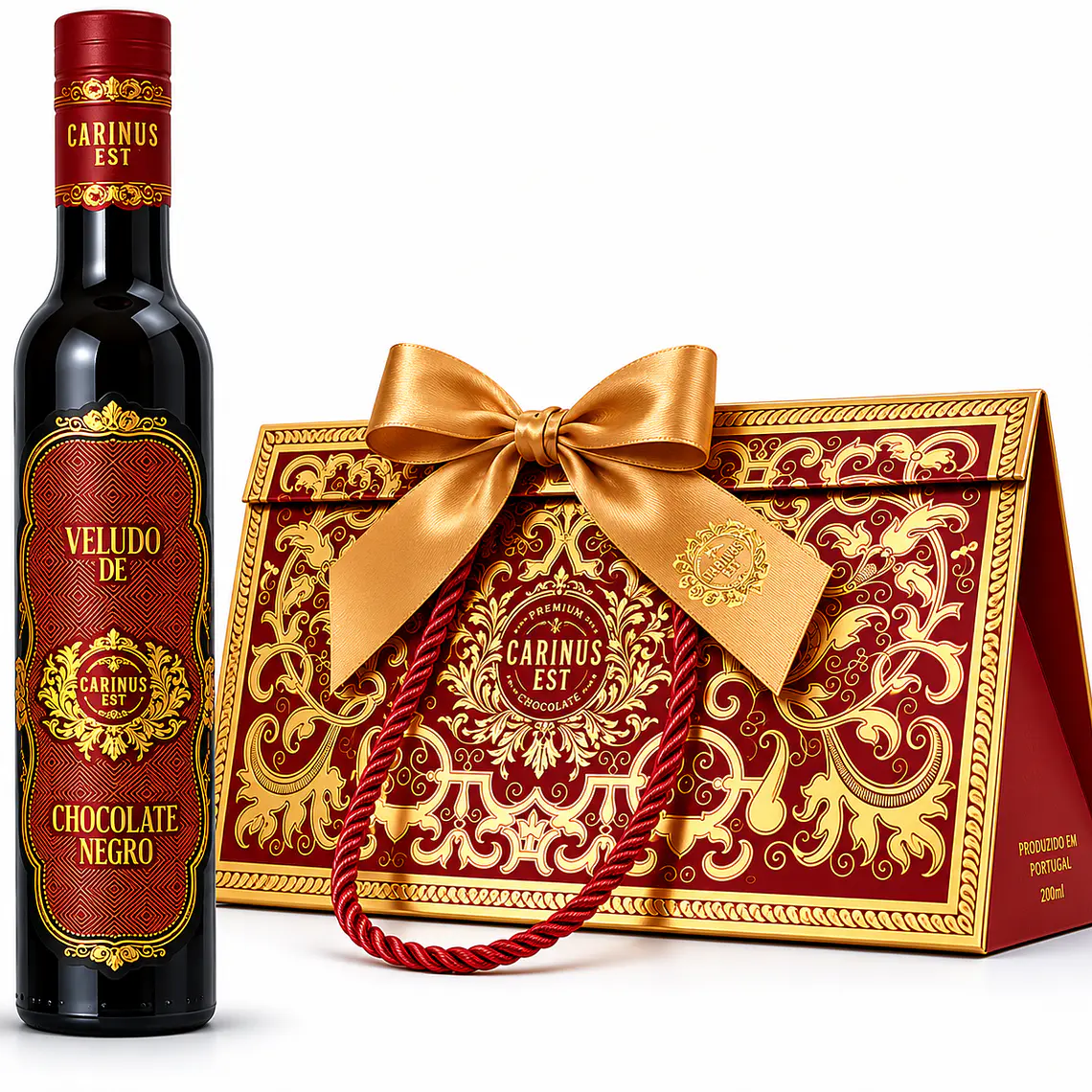 Licor artesanal em caixa de presente com laço - 200ml 4