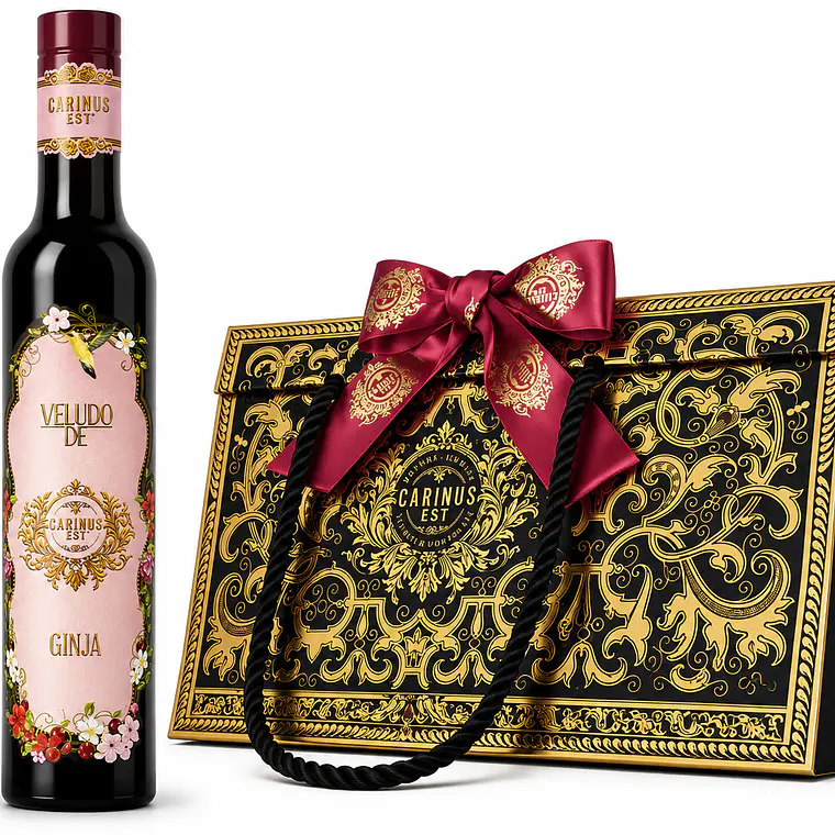 Licor artesanal em caixa de presente com laço - 200ml 2