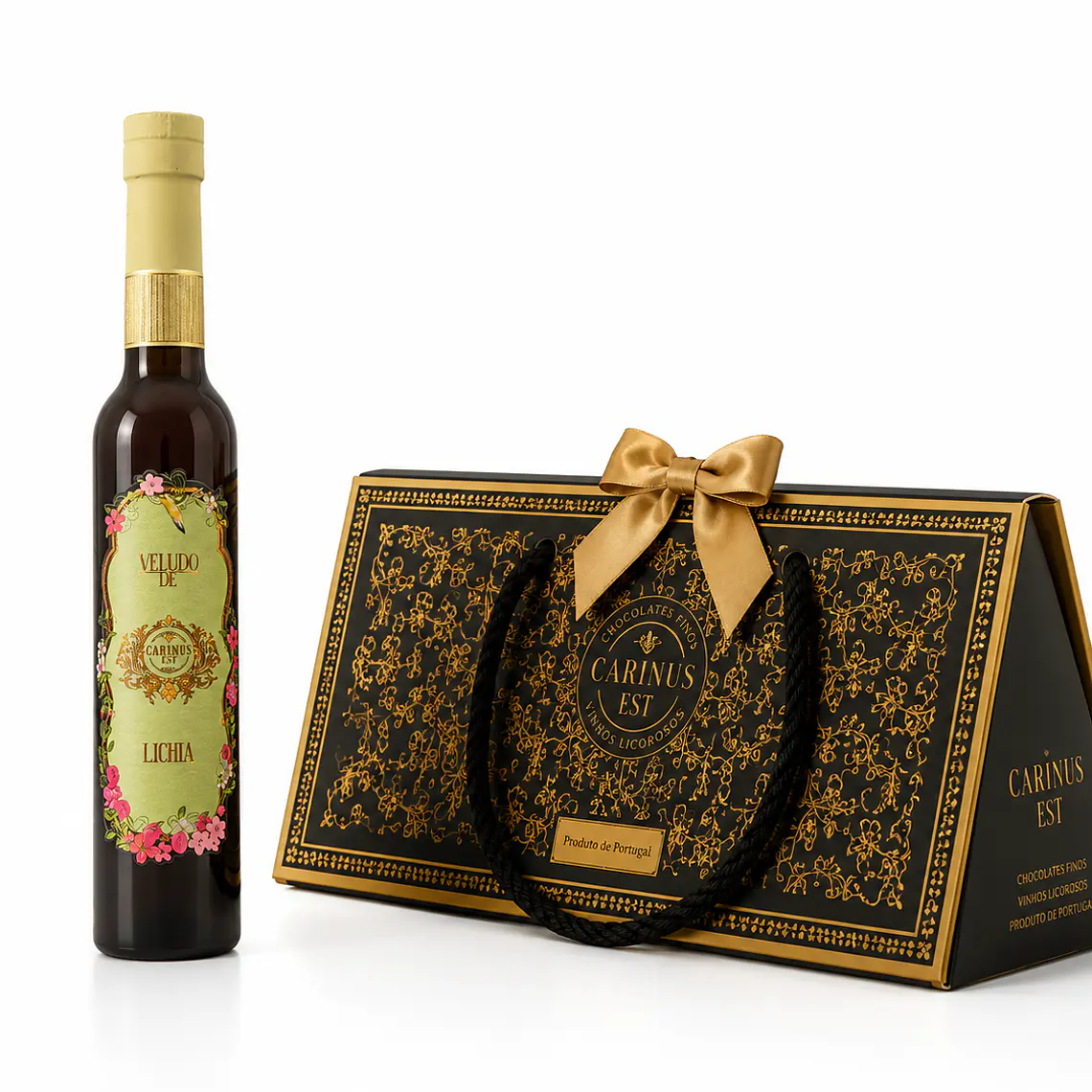 Licor artesanal em caixa de presente com laço - 200ml 1
