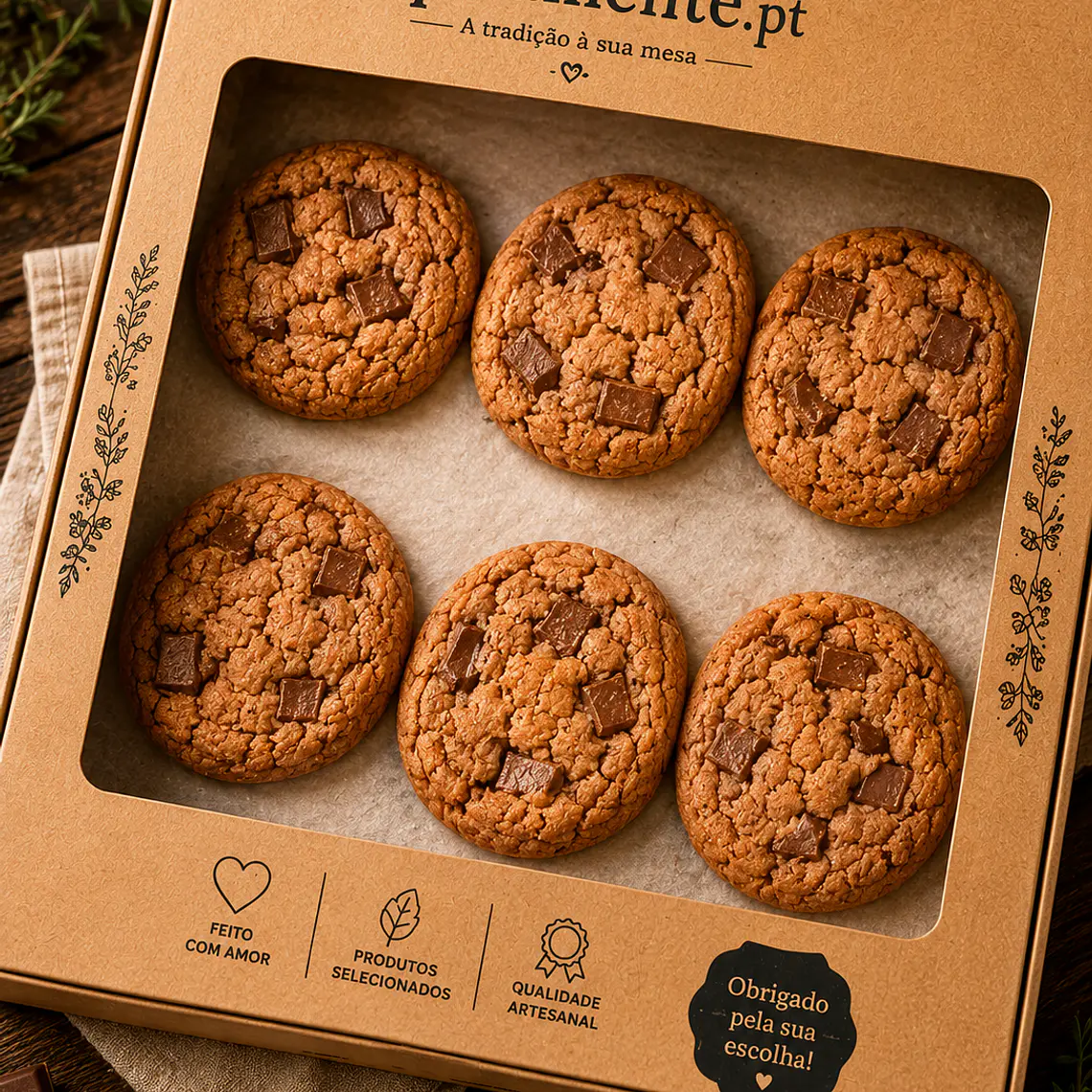 Galletas artesanales con chocolate de primera calidad 2