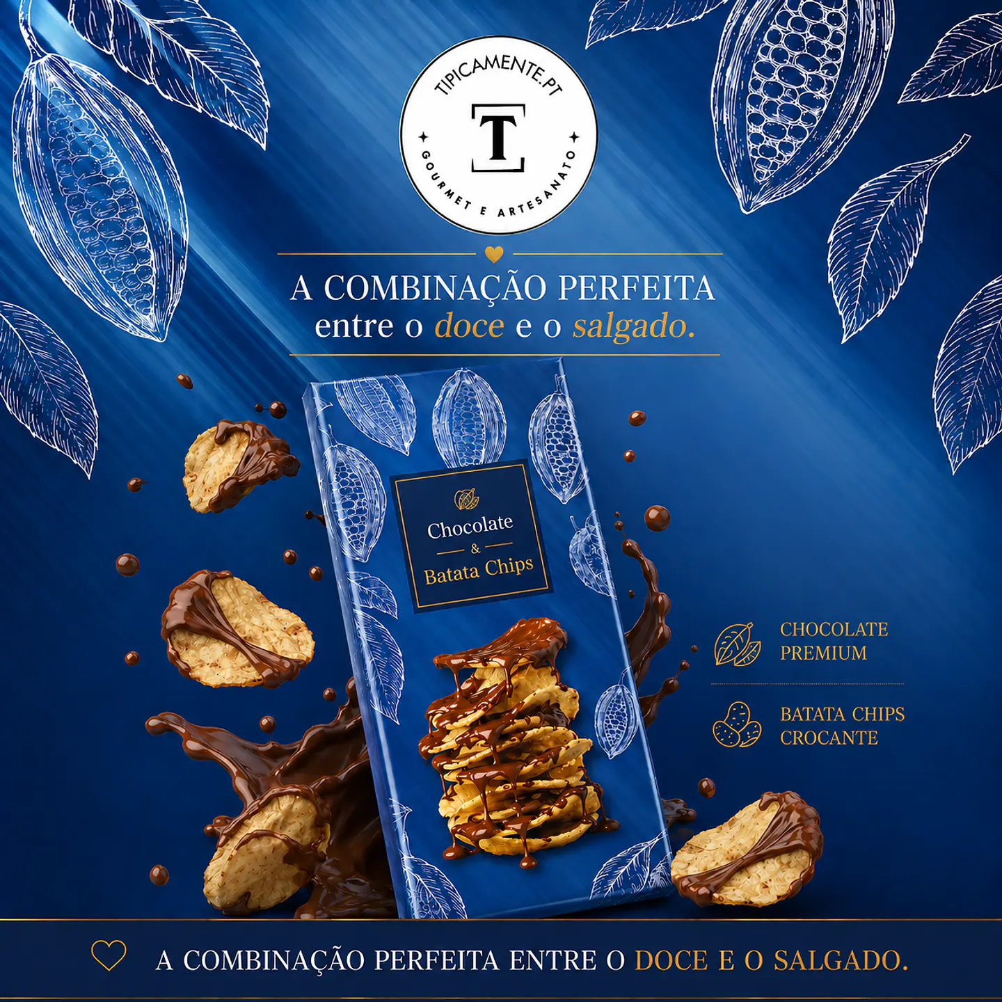 Chocolate de Leite com Batata Chips  1