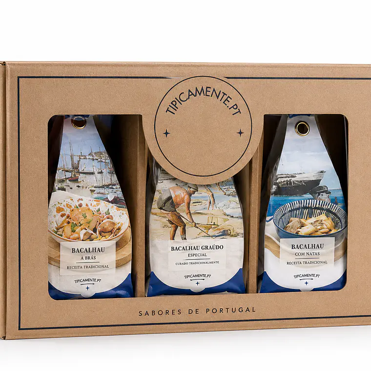 Trilogia de bacalhau-Pack Degustação de Bacalhau Tradicional Português 1