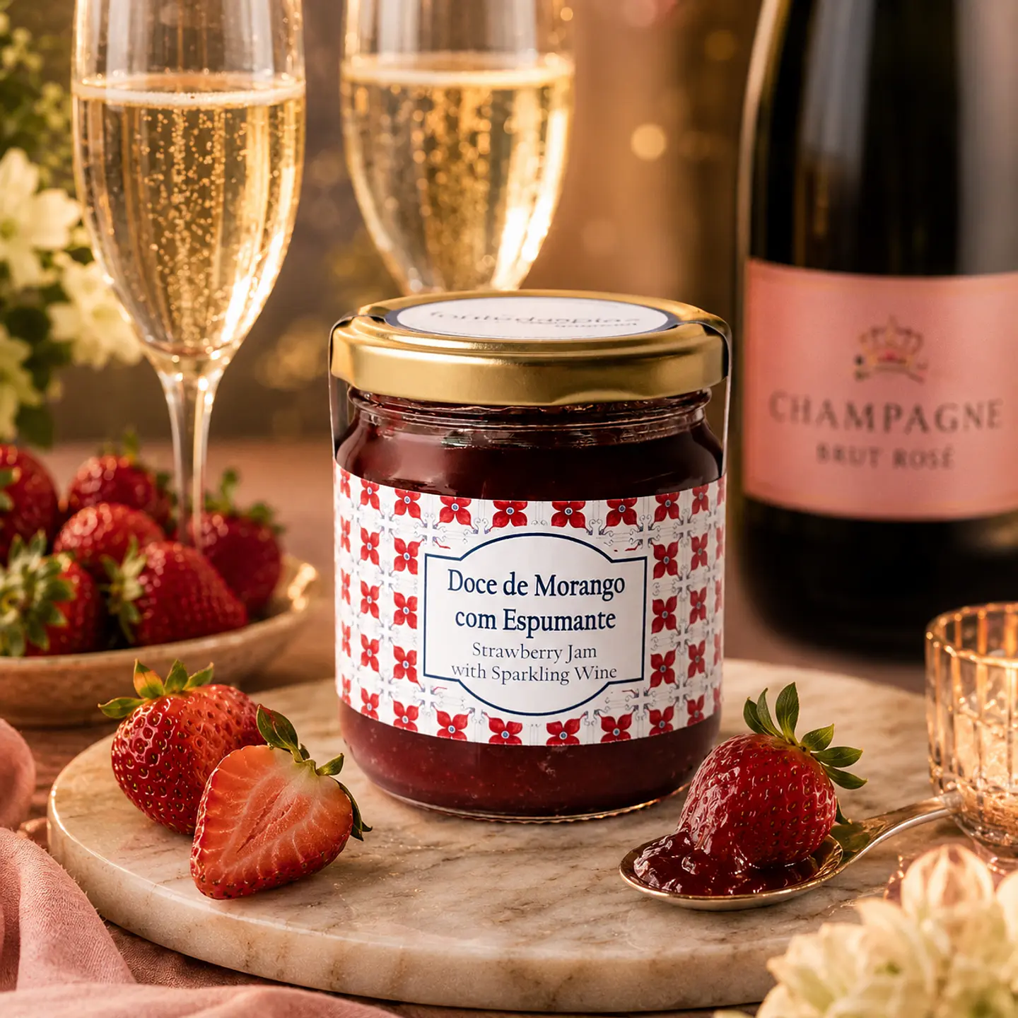 Mermelada de fresa con vino espumoso 250 g 1