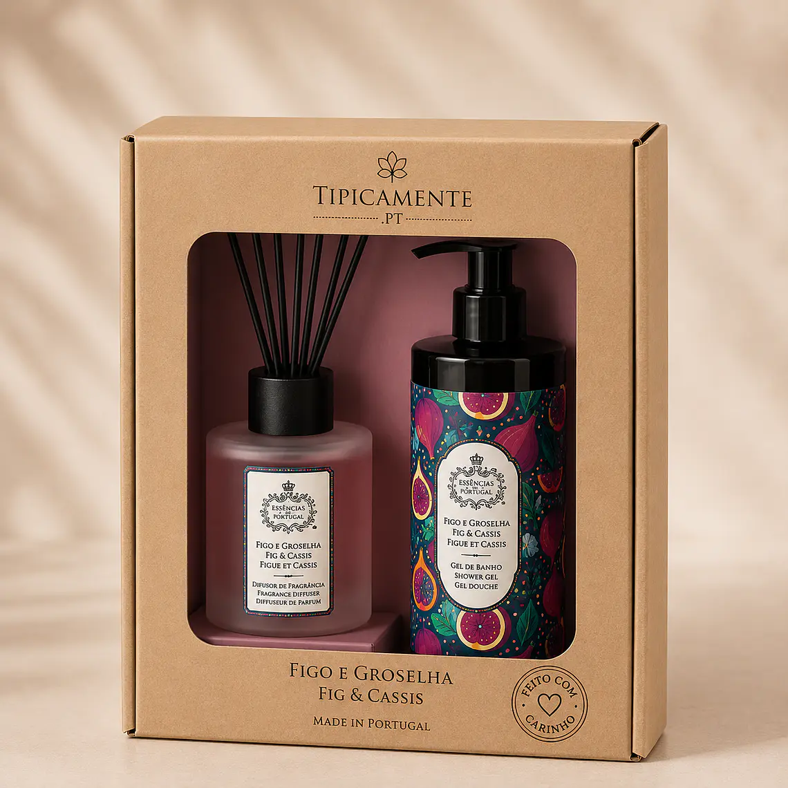 Fig & Blackcurrant Pack – Aroma Diffuser + Shower Gel 1