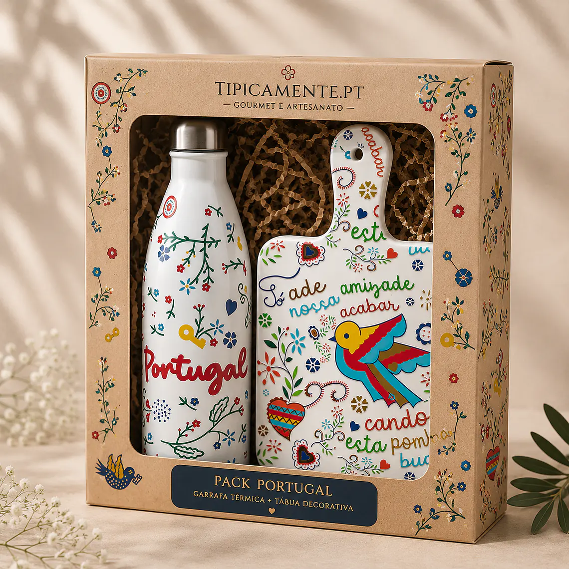 Pack Portugal – Botella termo y tabla de cortar 1