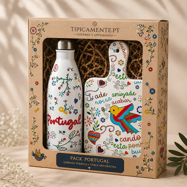 Pack Portugal – Botella termo y tabla de cortar 1