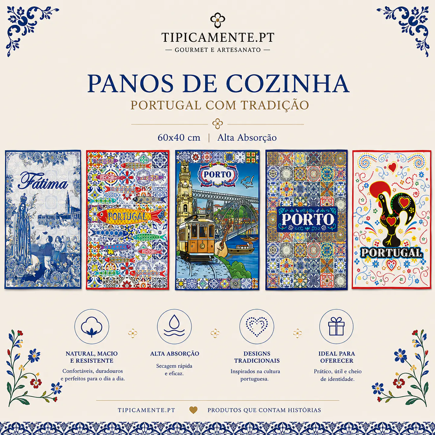 Paños de cocina de 60 x 40 cm 2