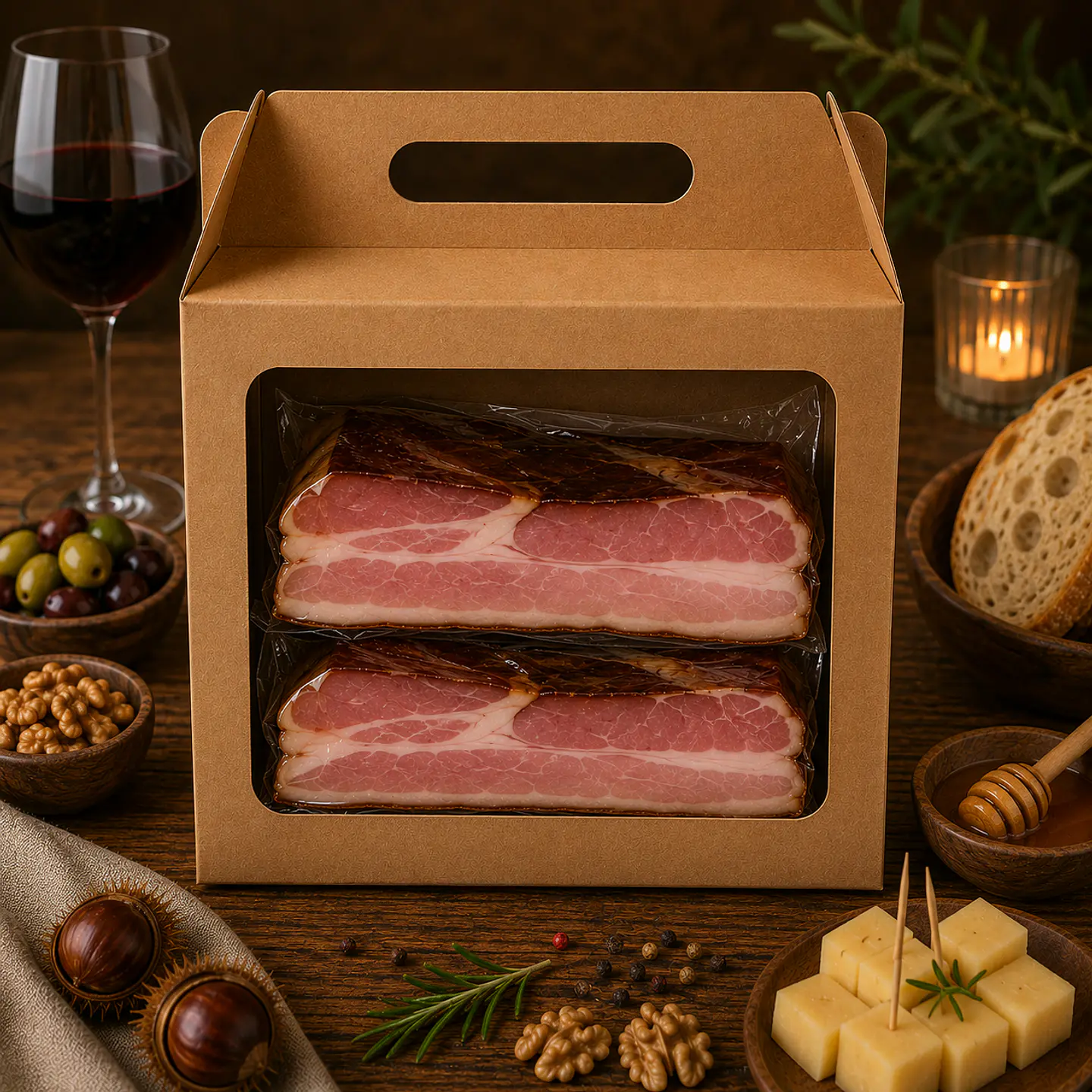 Poitrine de porc fumée au four à bois 1