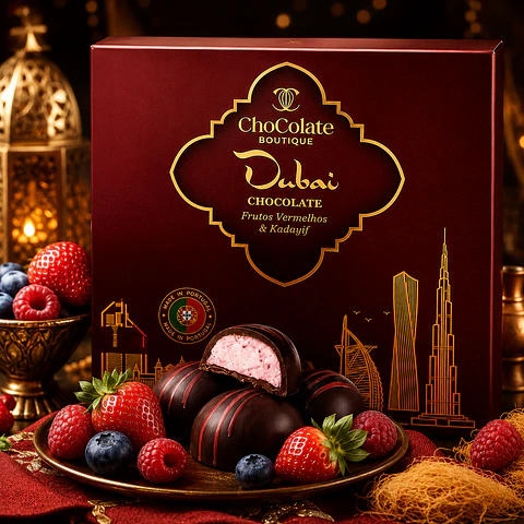 Chocolate Dubai – Frutos Rojos y Kadayif ✨🍫