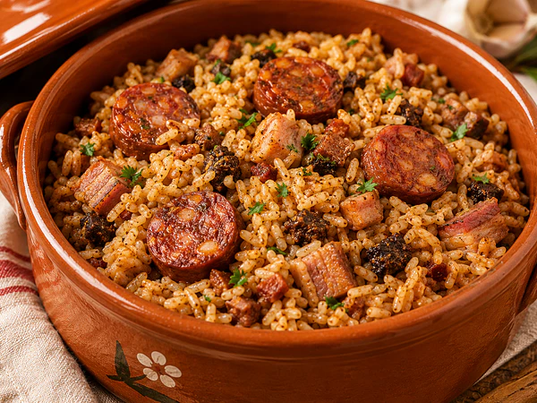 Recette de riz aux saucisses