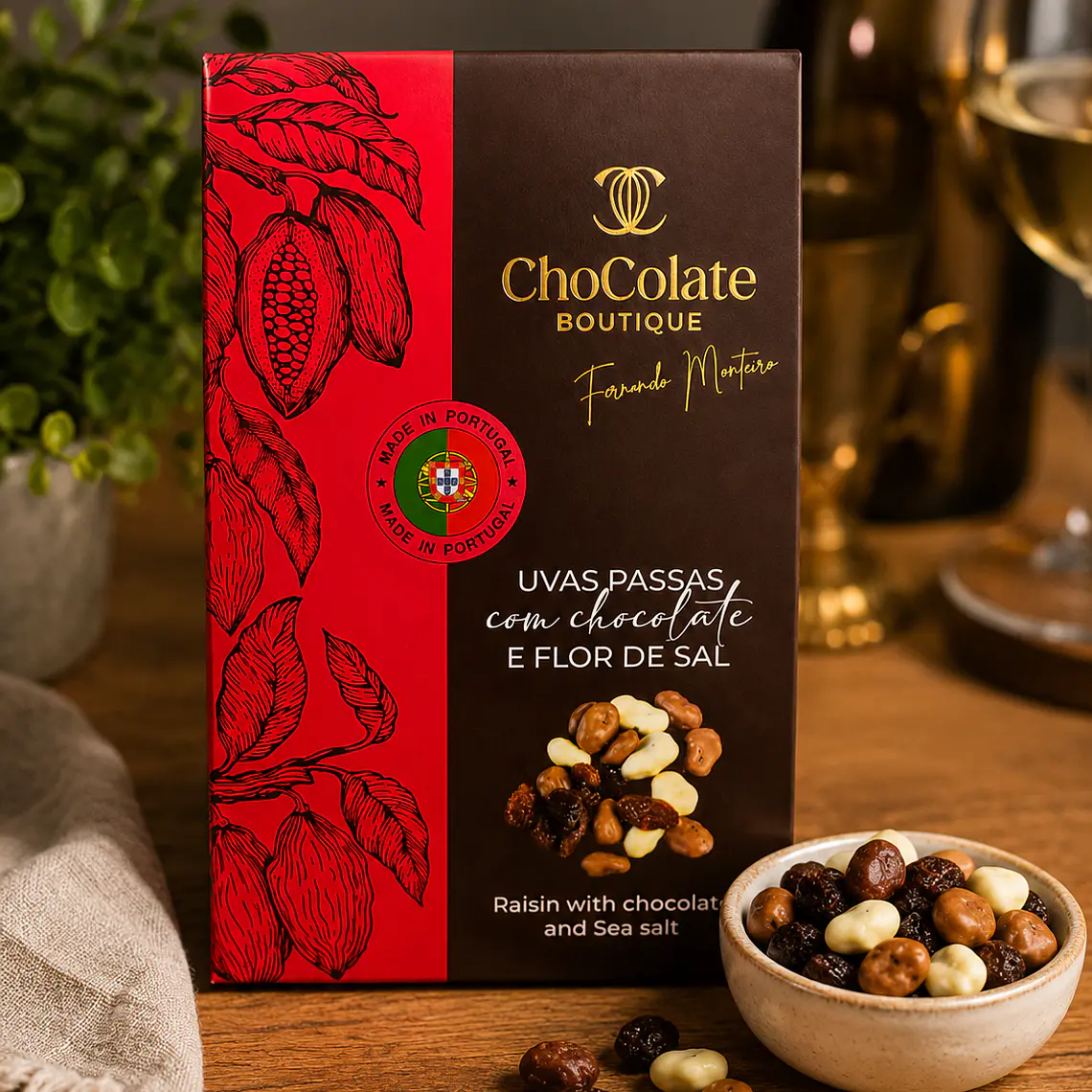 Pasas con Chocolate y Flor de Sal 1