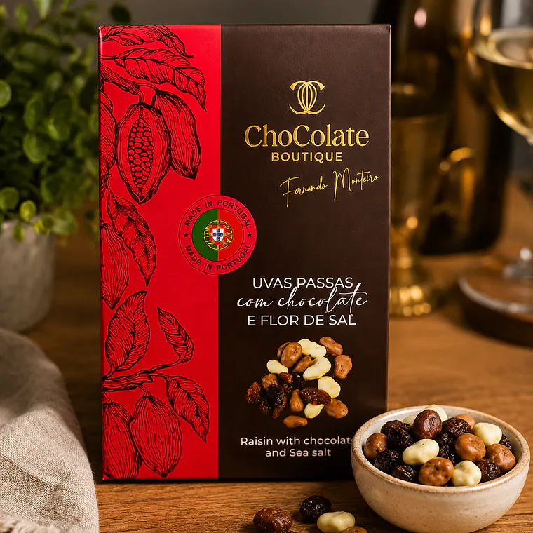 Pasas con Chocolate y Flor de Sal 1