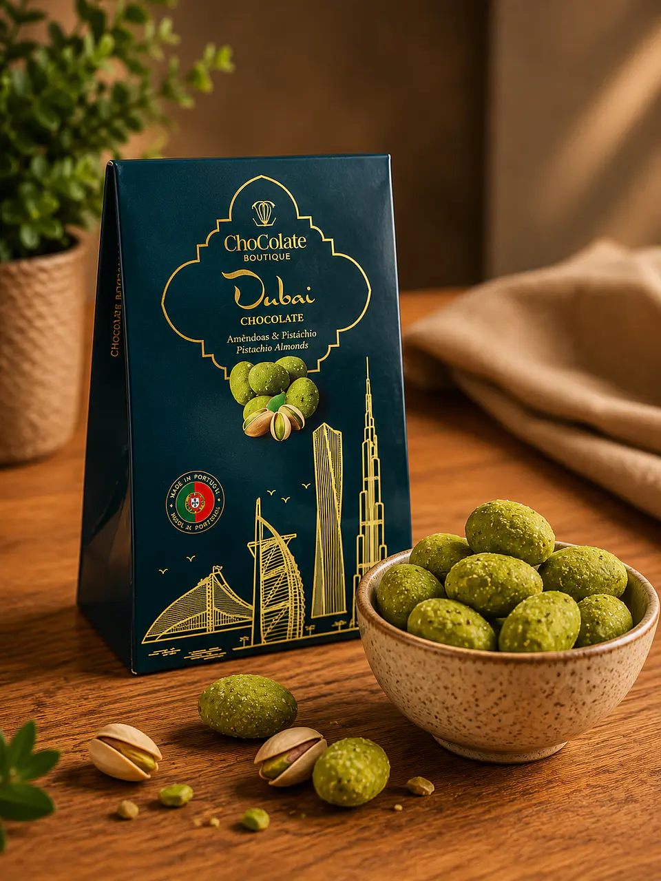 Dubai-style pistachio almonds 1