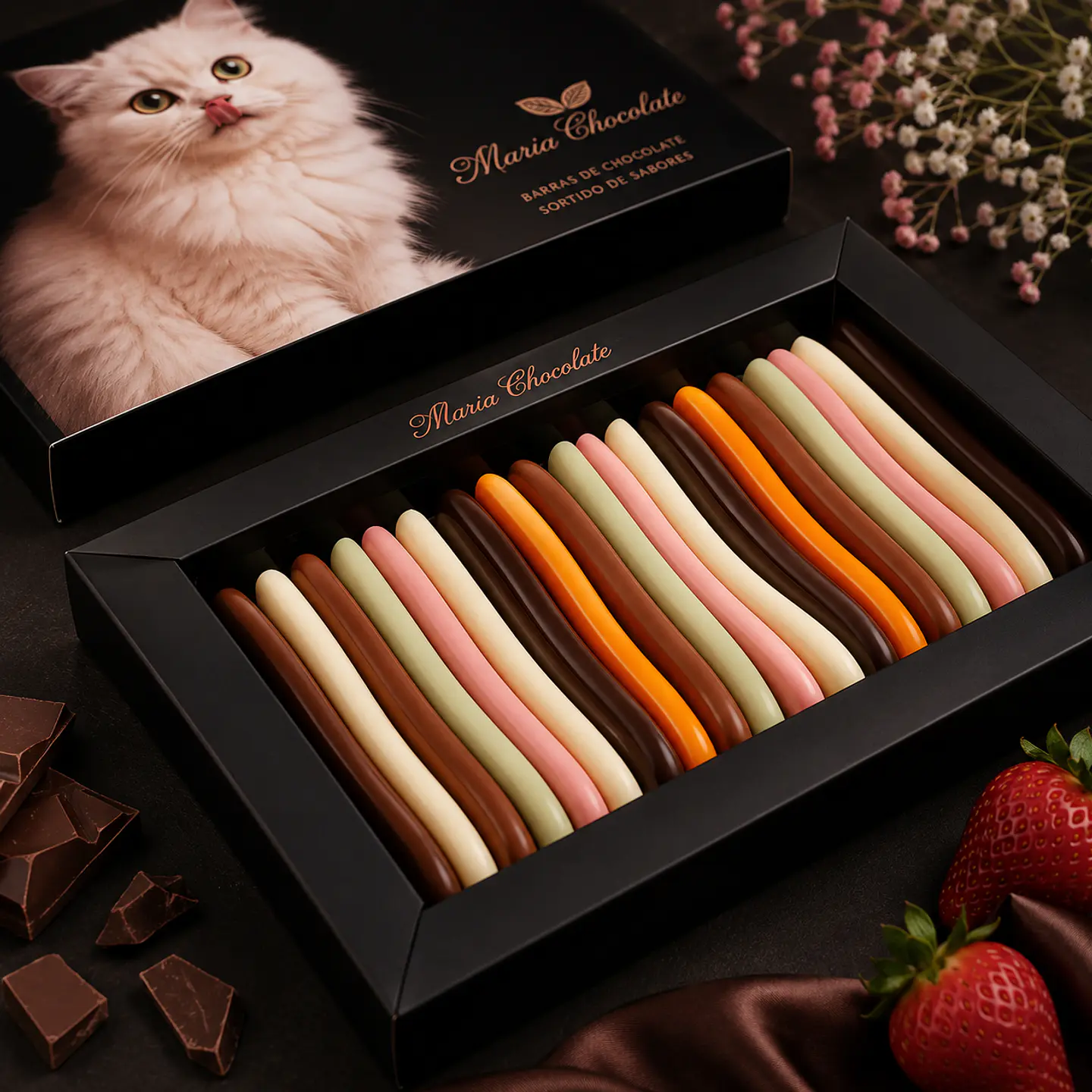 Langues de chat aux saveurs assorties 1