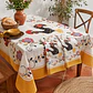 Lot de 2 nappes régionales à motif coq Barcelos + 2 torchons de cuisine - vignette 1