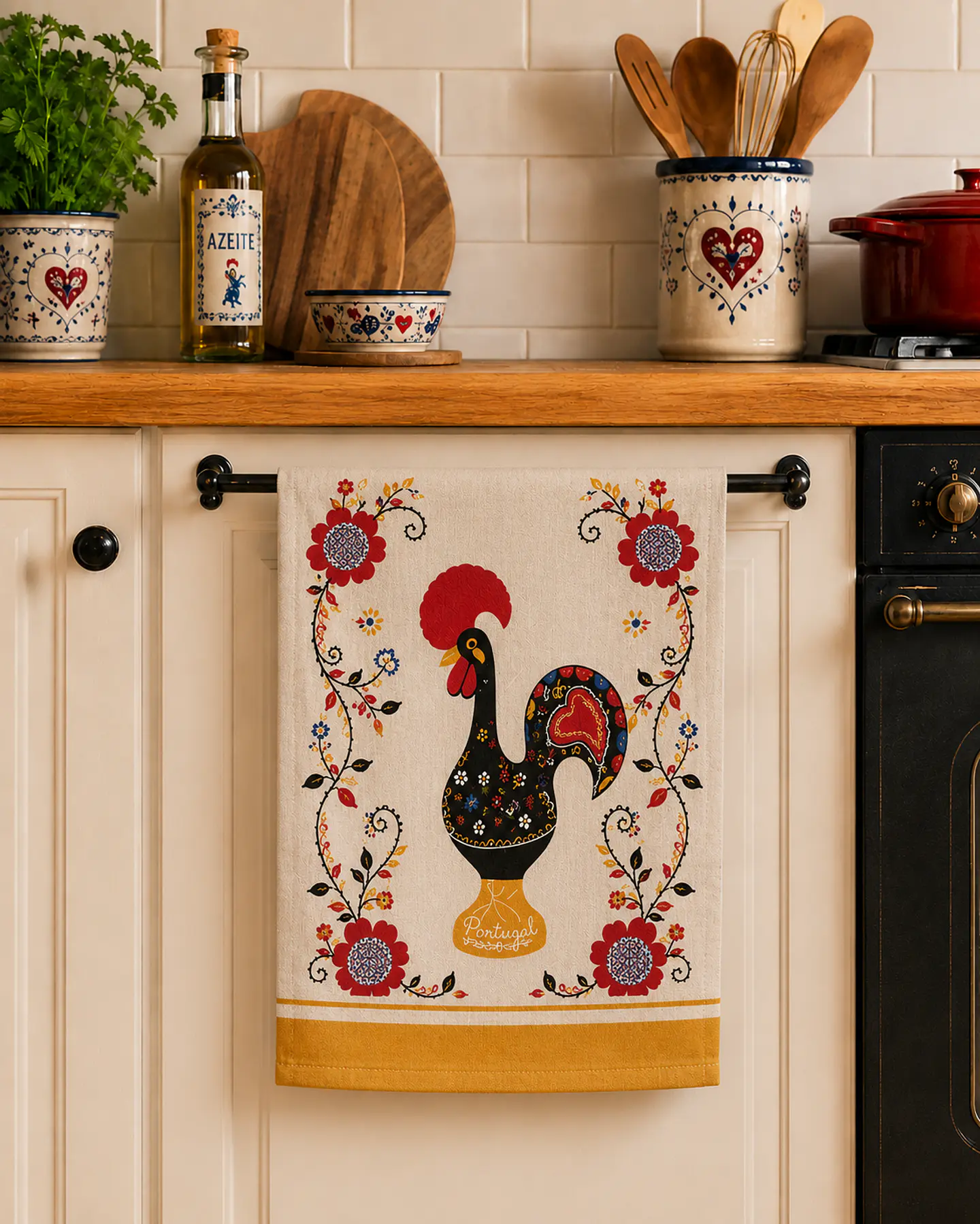 Pano de Cozinha Galo de Barcelos 50 x 70 cm 2
