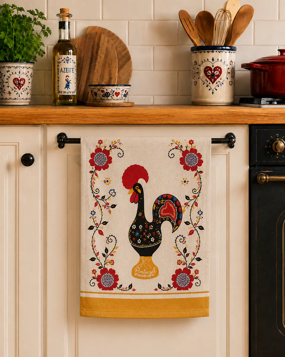 Pano de Cozinha Galo de Barcelos 50 x 70 cm 2