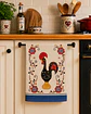Paño de cocina con diseño de gallo de Barcelos, 50 x 70 cm. - Miniatura 2