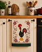 Paño de cocina con diseño de gallo de Barcelos, 50 x 70 cm. - Miniatura 4