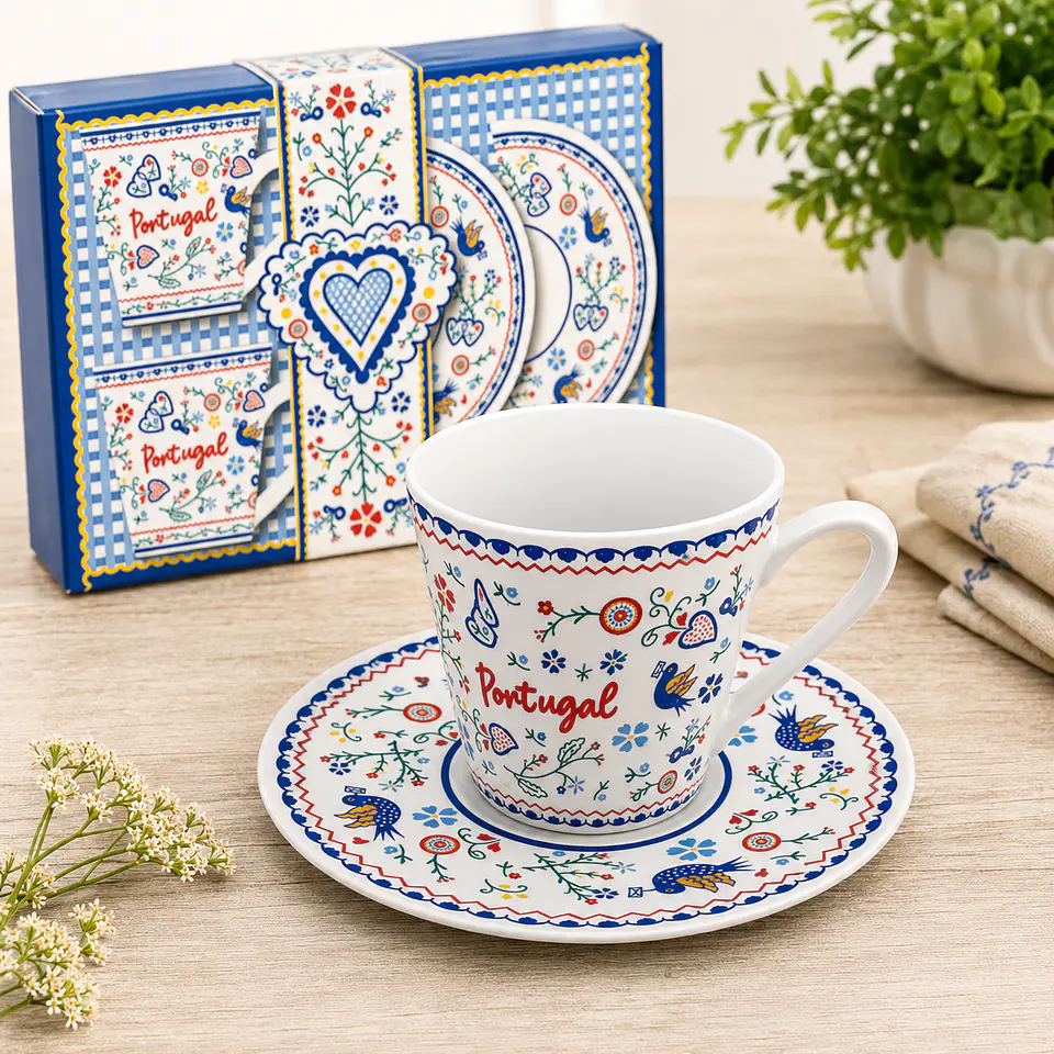 Valentine's Day Handkerchief Pattern Tea Set 2
