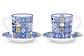 Service de 6 tasses à café avec soucoupes – Carreaux portugais - vignette 3