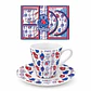 Juego de 2 tazas de café con platillos – Corazón de Viana - Miniatura 3