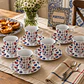 Juego de 2 tazas de café con platillos – Corazón de Viana - Miniatura 4
