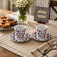 Juego de 2 tazas de café con platillos – Corazón de Viana - Miniatura 2