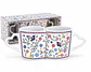 Mug double en céramique à motifs de carreaux portugais – 21 × 8 cm - vignette 1