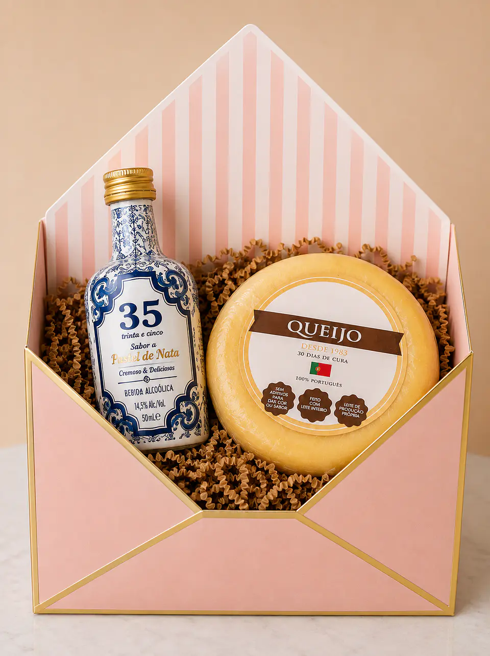 Pastel de Nata Liqueur & Portuguese Cheese Pack 1