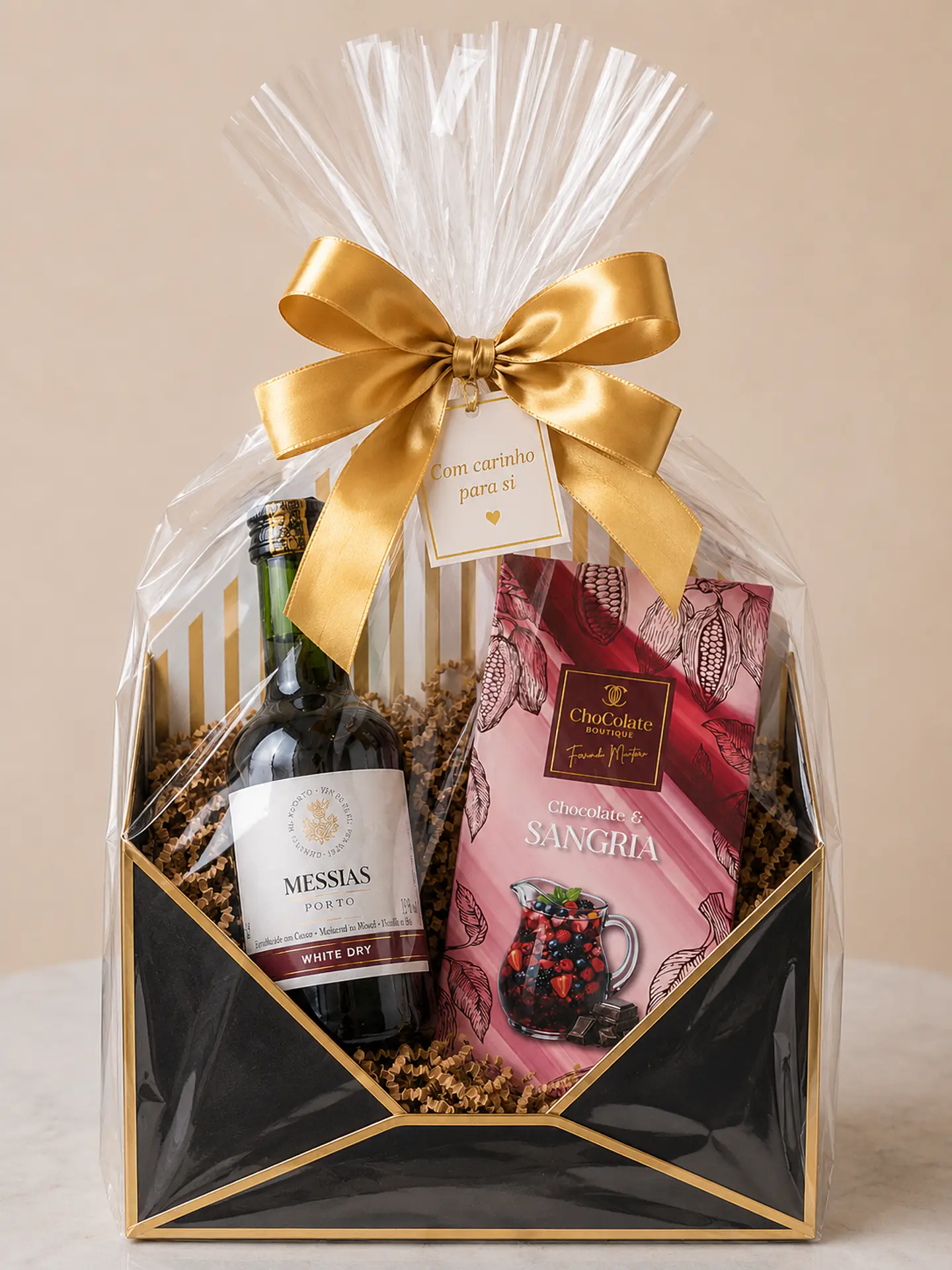 Cesta de vino de Oporto y chocolate Sangria 1