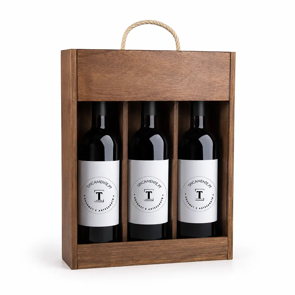 Coffret de dégustation de vins en caisse en bois 1