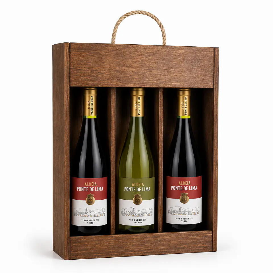 Coffret de dégustation de vins en caisse en bois 4