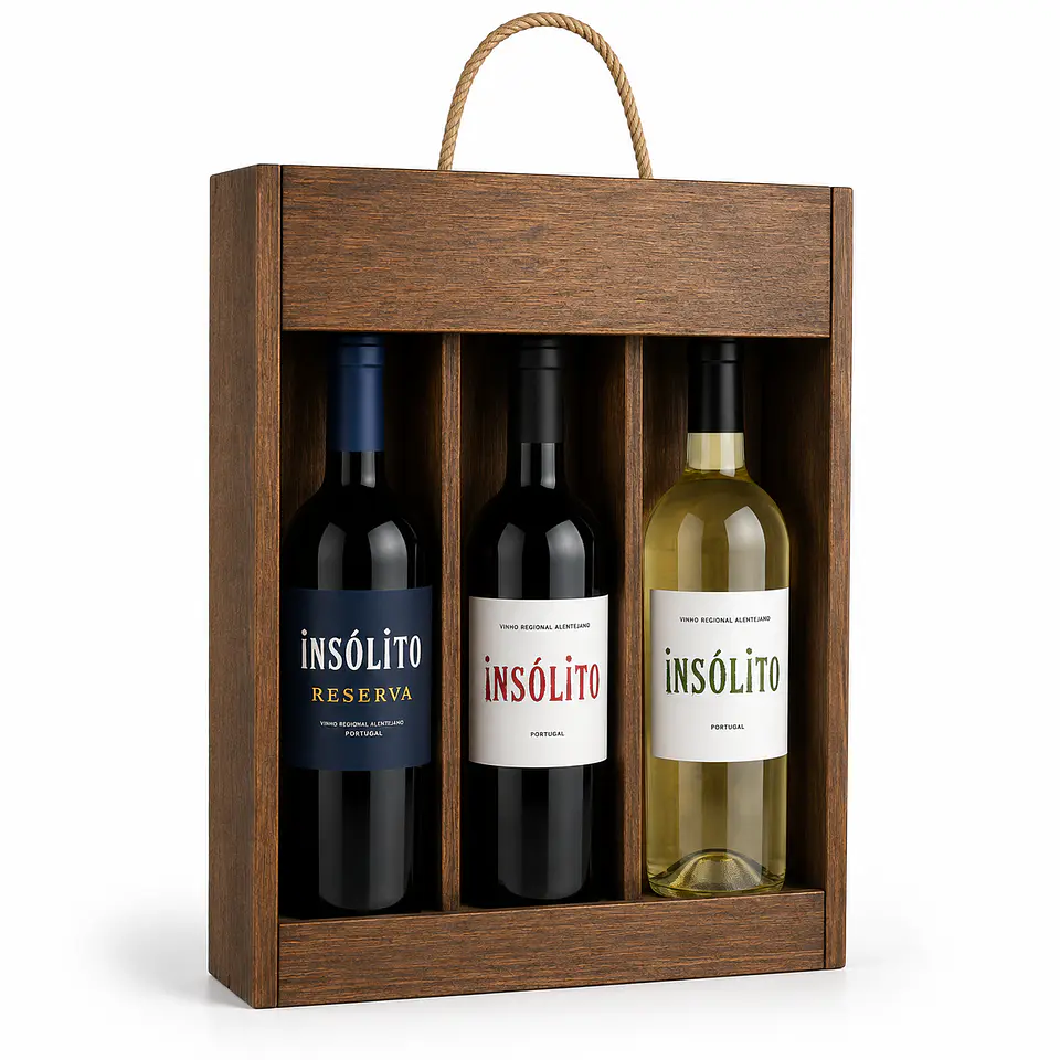 Coffret de dégustation de vins en caisse en bois 5