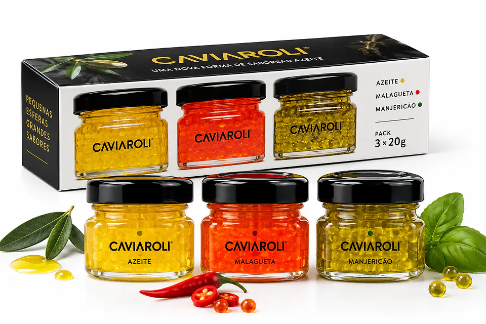 Caviar de Azeite, Manjericão e Malagueta | Pack 3 × 20 g 1