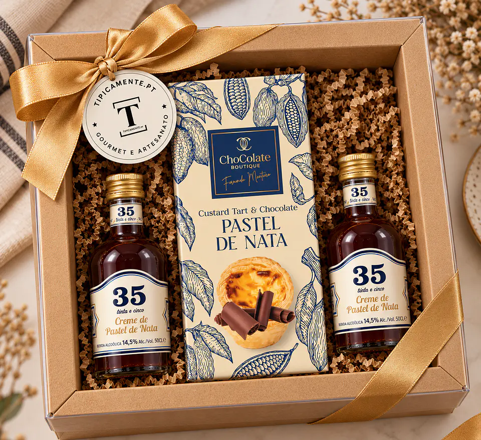 Cabaz Pastel de Nata – Licor & Chocolate 1
