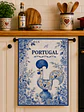 Pano de Prato - Galo de Barcelos em azulejos - Thumbnail 1