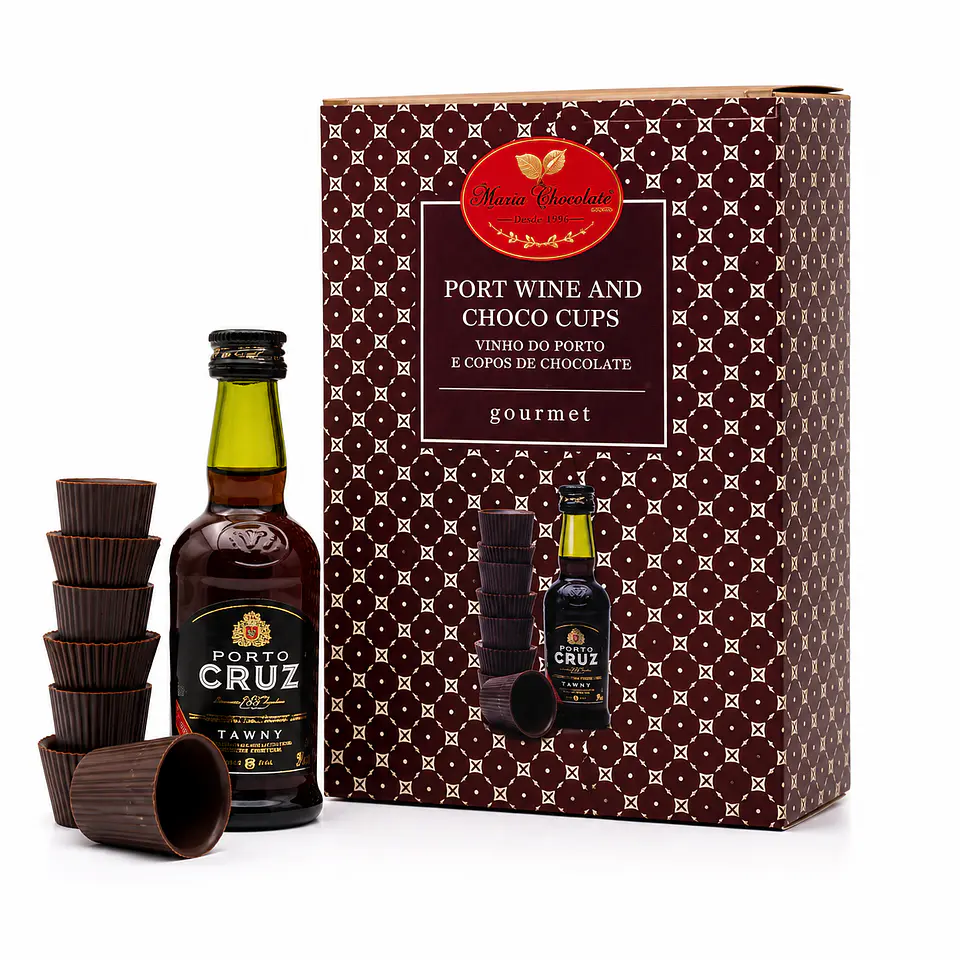 Cofret Copos de chocolate e Bebida a escolha 4