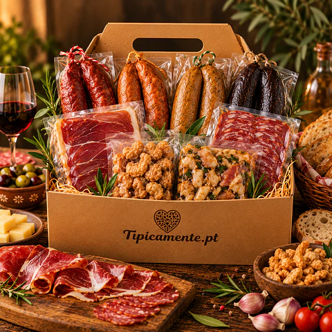 Selection of Portuguese Cured Meats – Hamper with 8 Products