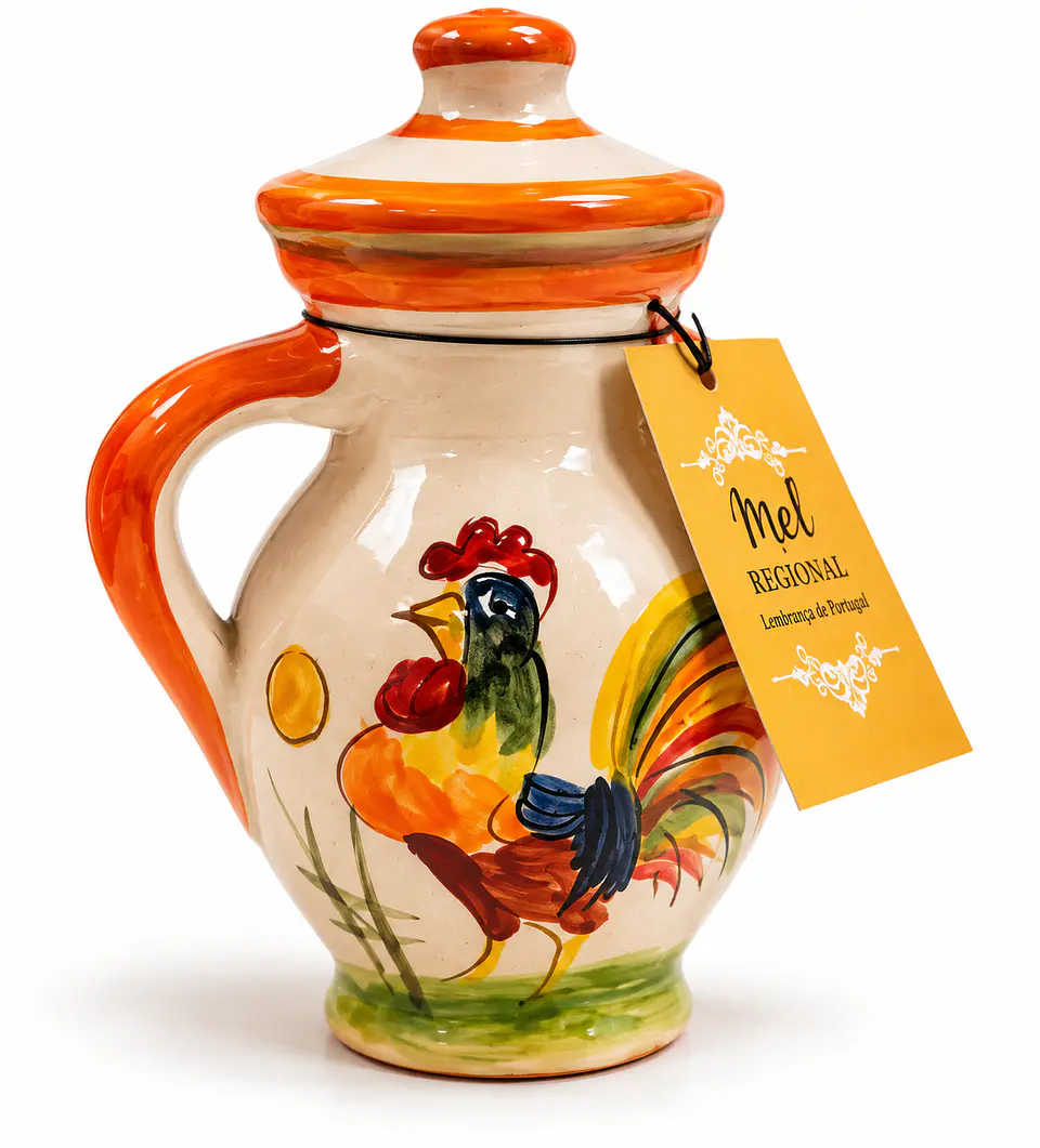 Mel 100% Natural - Pote Artesanal de Barro pintado à Mão 2