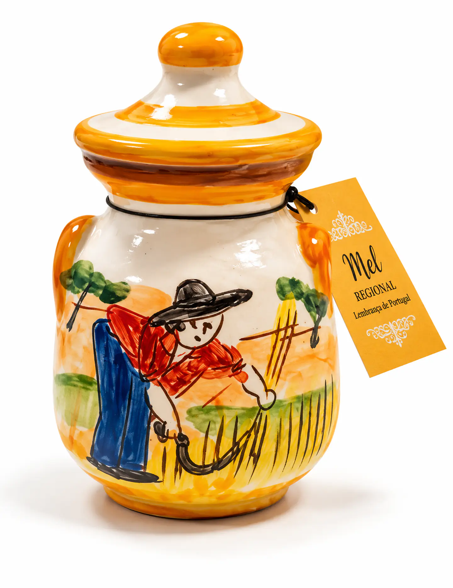 Mel 100% Natural - Pote Artesanal de Barro pintado à Mão 3