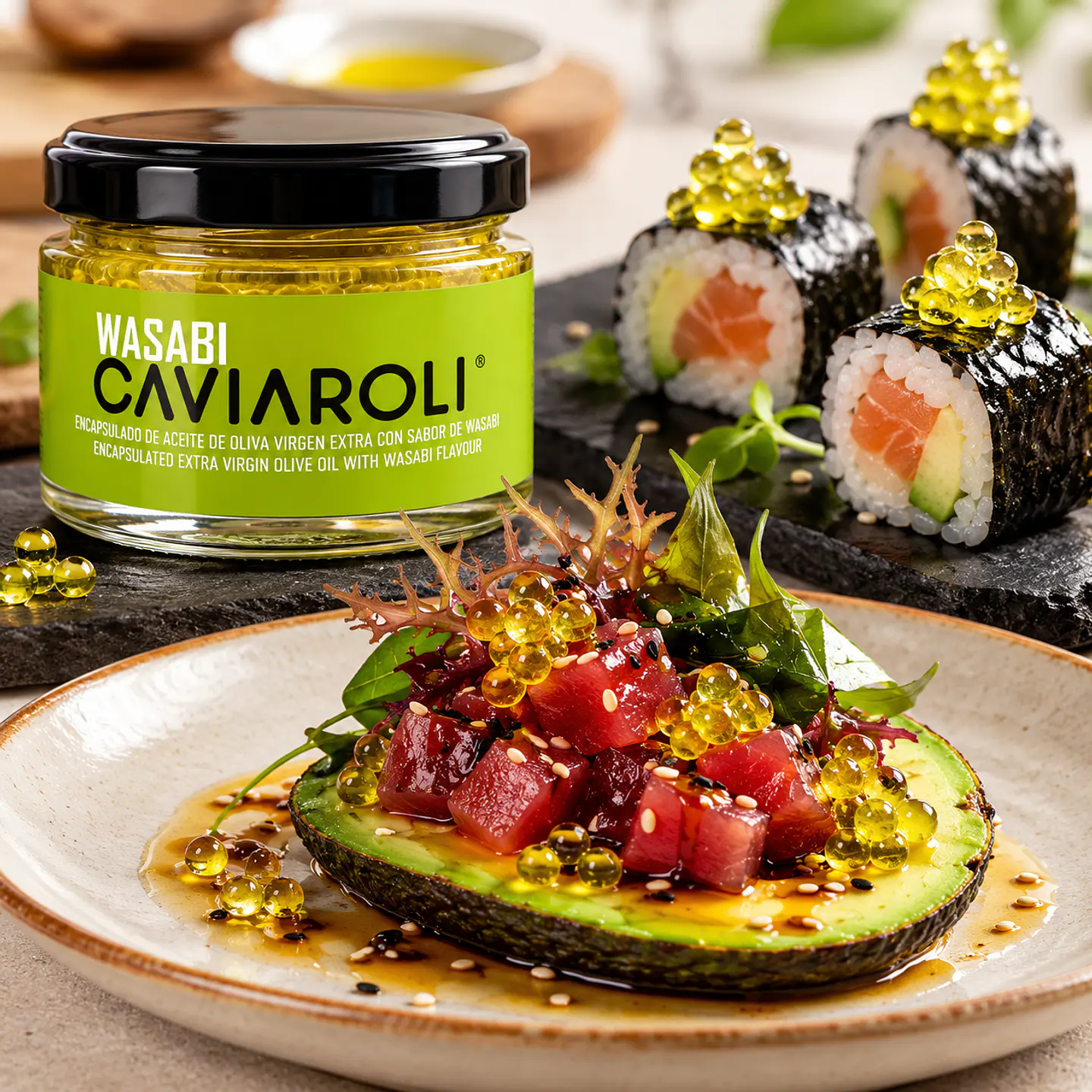 Caviar de Azeite com Wasabi 1